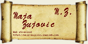 Maja Žujović vizit kartica